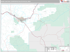 Grand Junction Metro Area Digital Map Premium Style
